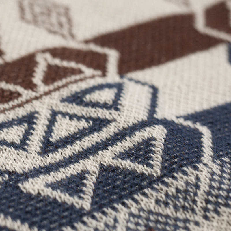 Buddha Stones, motivo a strisce, motivo a onde tibetane, motivo a geometrie, autunno inverno, sciarpa avvolgente - image 17