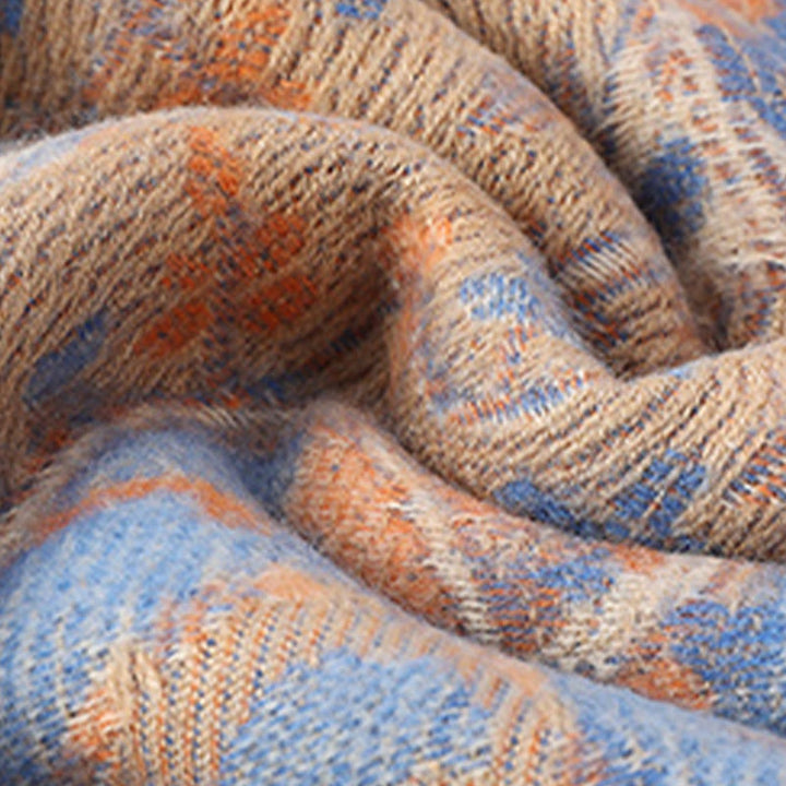 Buddha Stones, fiori di anacardio tibetani, motivo a vite, nappe, scialle, autunno inverno, sciarpa morbida avvolgente - image 26