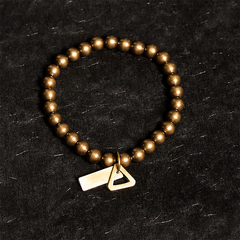 Braccialetto di equilibrio con perline di rame Buddha Stones