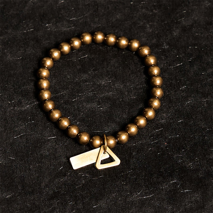 Braccialetto di equilibrio con perline di rame Buddha Stones