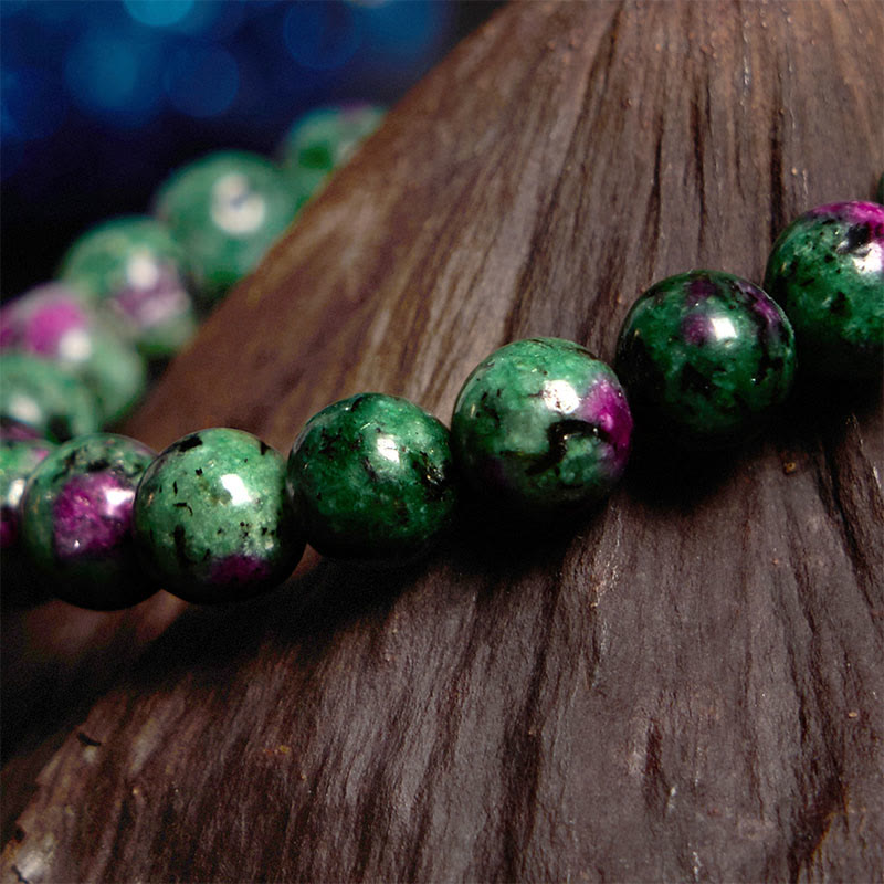 Bracciale di collegamento Buddha Stones Ruby Zoisite