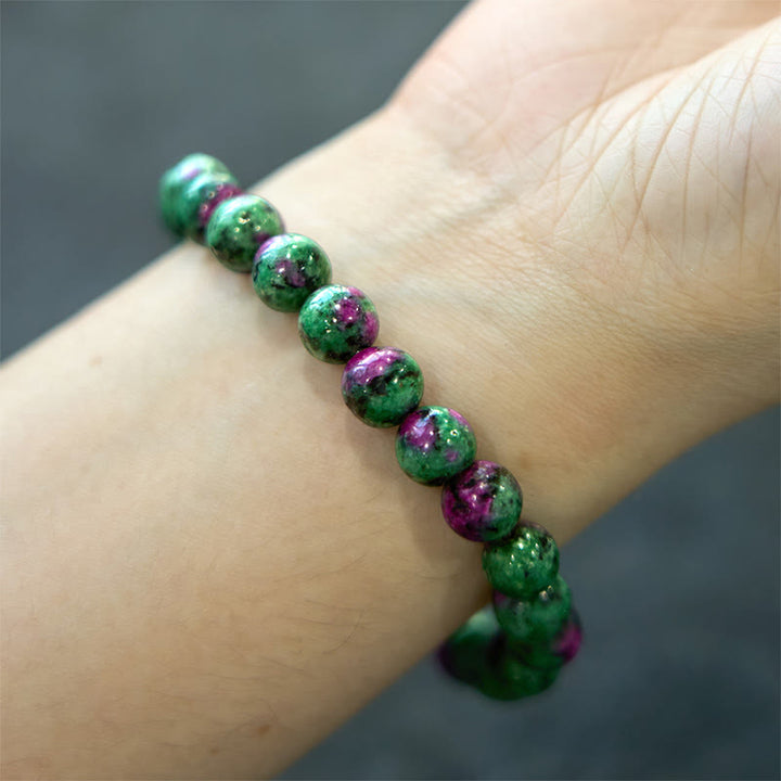 Bracciale di collegamento Buddha Stones Ruby Zoisite