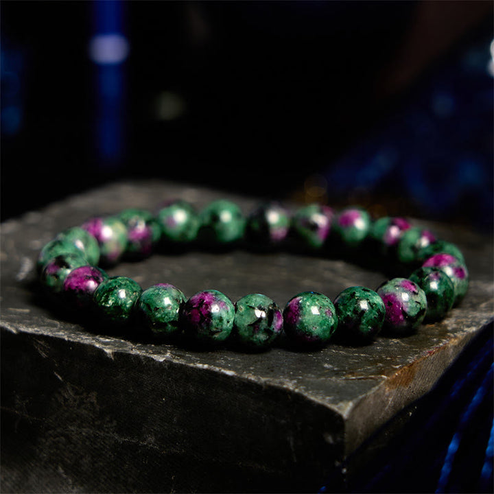 Bracciale di collegamento Buddha Stones Ruby Zoisite