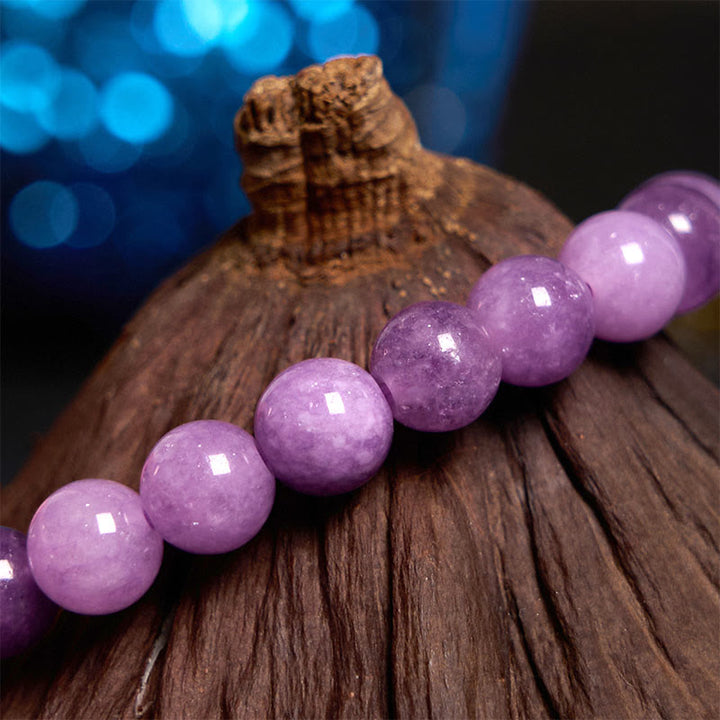Bracciale Buddha Stones Lepidolite per la pace interiore
