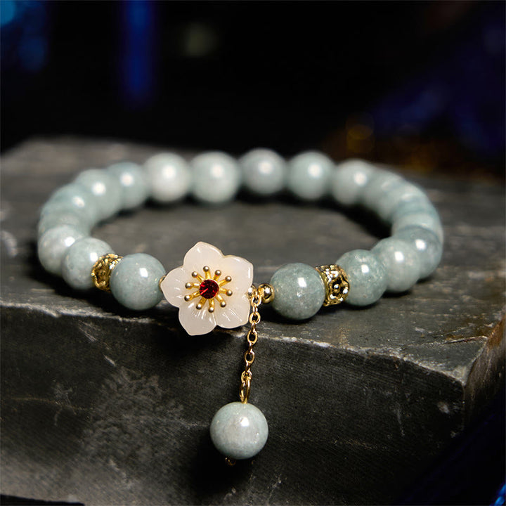 Braccialetto Buddha Stones Jade Abundance Flower