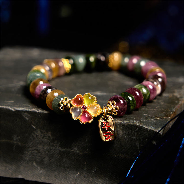 Bracciale Buddha Stones Tormalina Giada Safe And Well Love