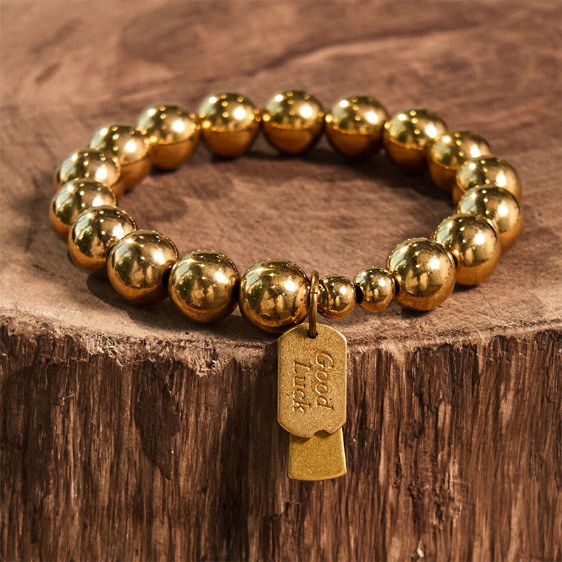 Braccialetto curativo in ottone e rame Buddha Stones - image 14