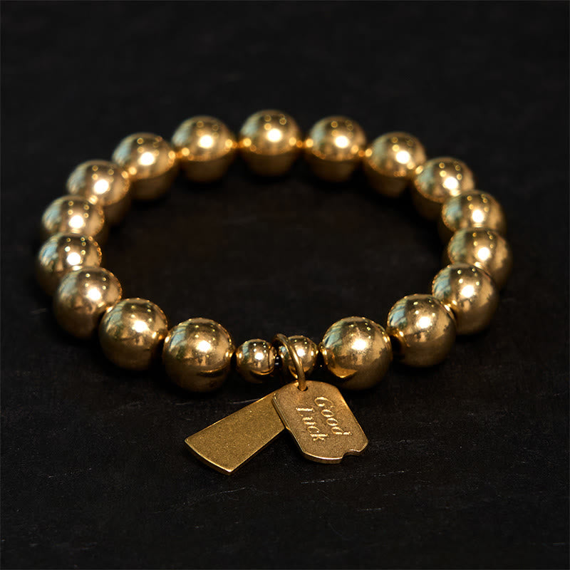 Braccialetto curativo in ottone e rame Buddha Stones - Ottone (Circonferenza del polso: 20-21 cm) - image 0