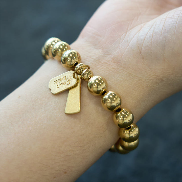 Braccialetto curativo in ottone e rame Buddha Stones - image 6