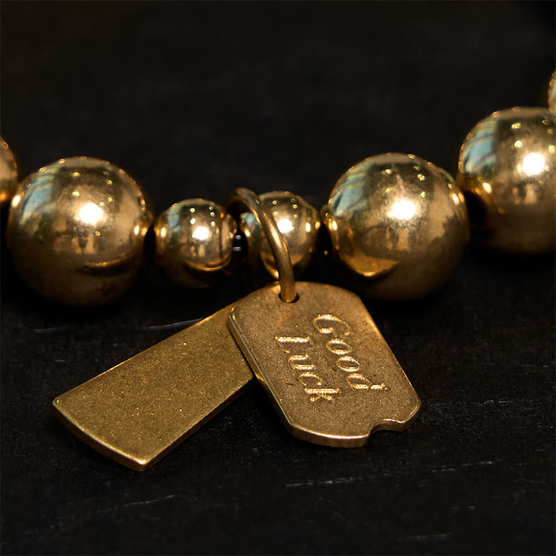 Braccialetto curativo in ottone e rame Buddha Stones - image 2