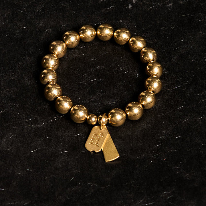 Braccialetto curativo in ottone e rame Buddha Stones - image 1