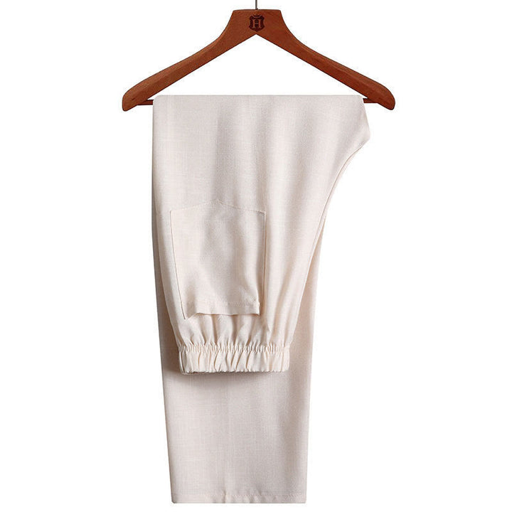 Set di 2 pezzi di tuta da uomo con bottoni a rana, camicia a maniche lunghe e pantaloni, in tinta unita, Buddha Stones - image 18
