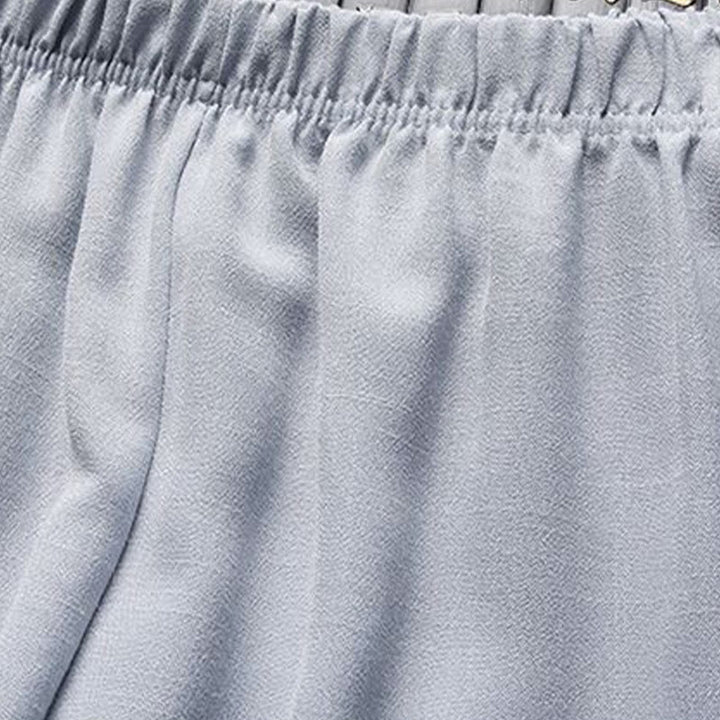 Set di 2 pezzi di tuta da uomo con bottoni a rana, camicia a maniche lunghe e pantaloni, in tinta unita, Buddha Stones - image 14