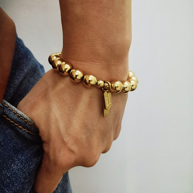 Braccialetto curativo in ottone e rame Buddha Stones - image 12