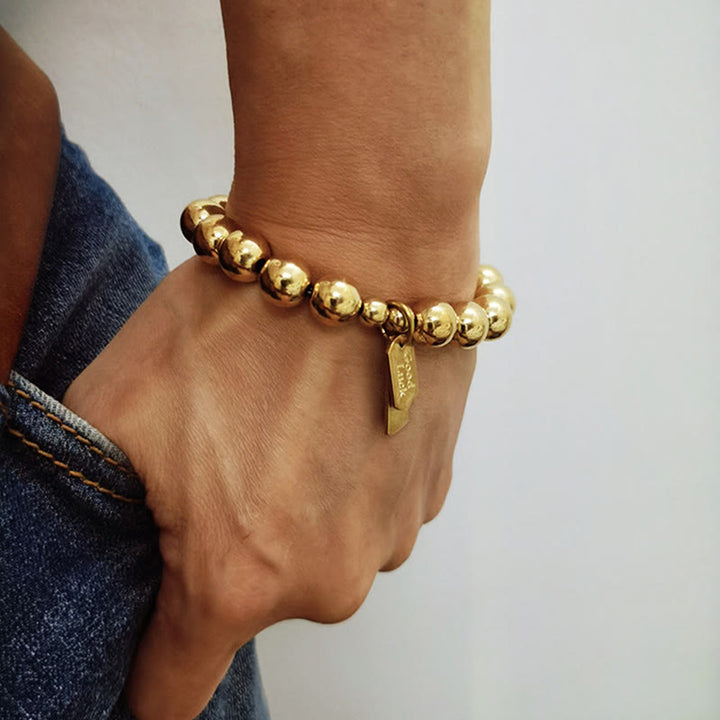 Braccialetto curativo in ottone e rame Buddha Stones - image 12