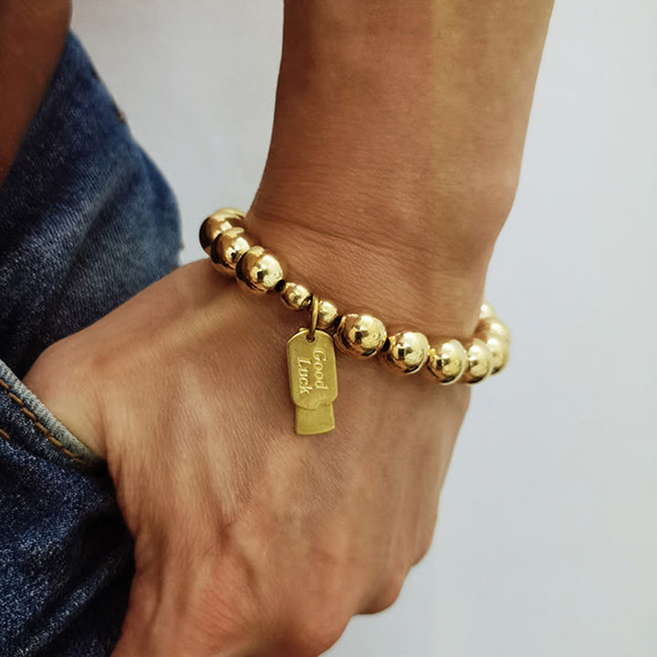 Braccialetto curativo in ottone e rame Buddha Stones - image 3