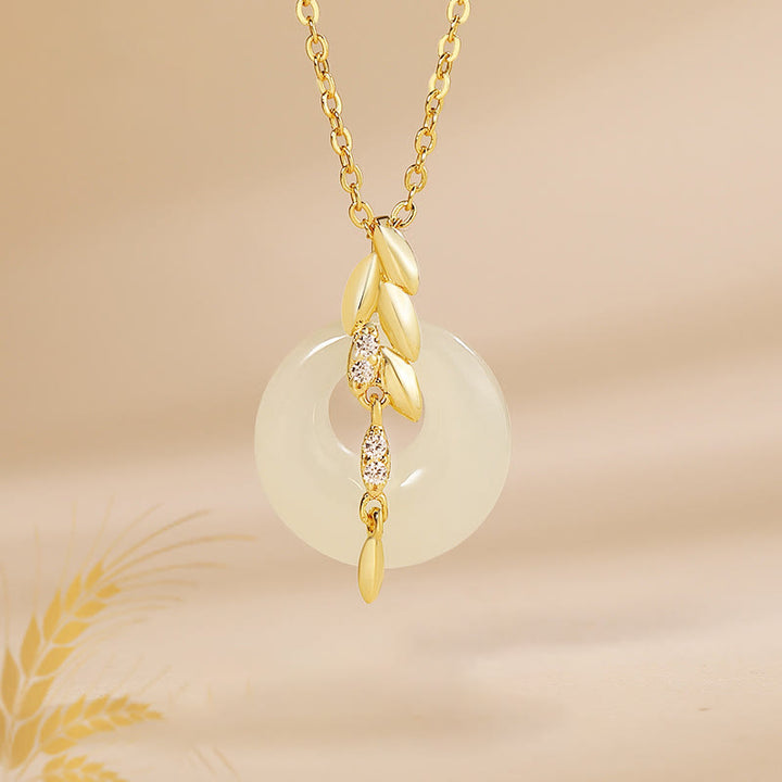 Collana con ciondolo portafortuna in argento sterling 925 con pietre Buddha Stones Hetian