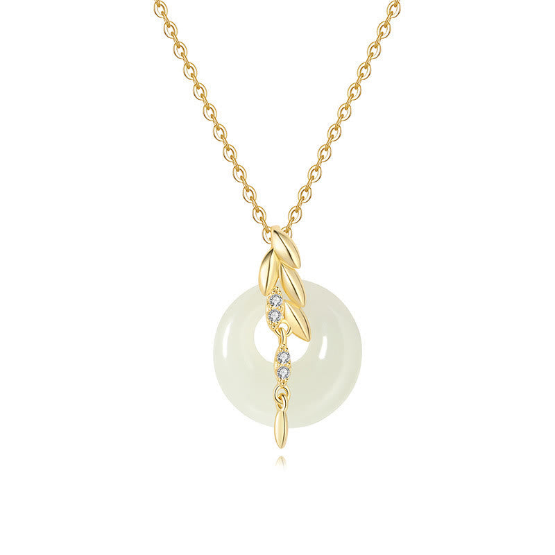 Collana con ciondolo portafortuna in argento sterling 925 con pietre Buddha Stones Hetian