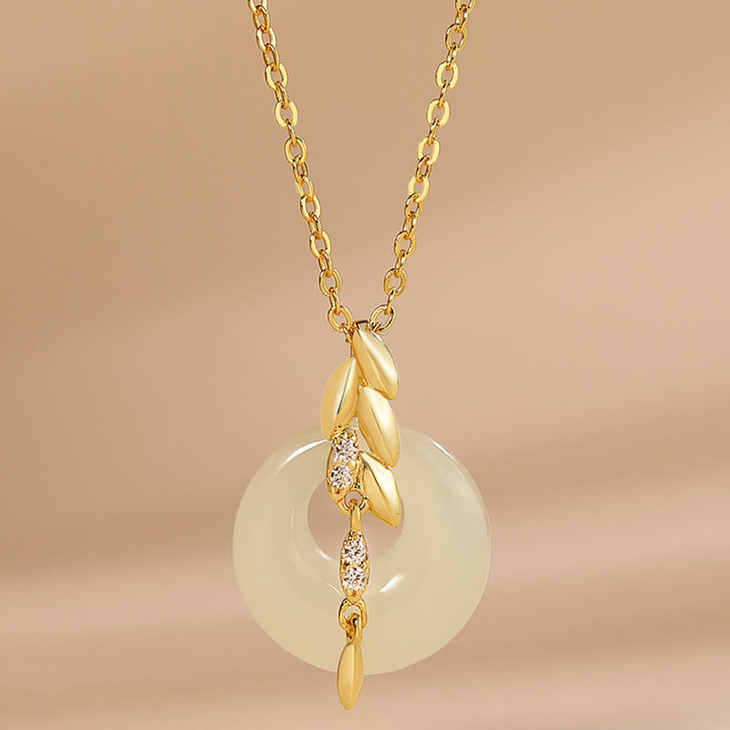 Collana con ciondolo portafortuna in argento sterling 925 con pietre Buddha Stones Hetian