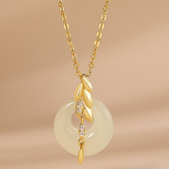 Collana con ciondolo portafortuna in argento sterling 925 con pietre Buddha Stones Hetian