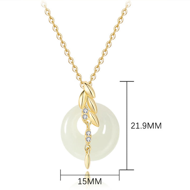 Collana con ciondolo portafortuna in argento sterling 925 con pietre Buddha Stones Hetian