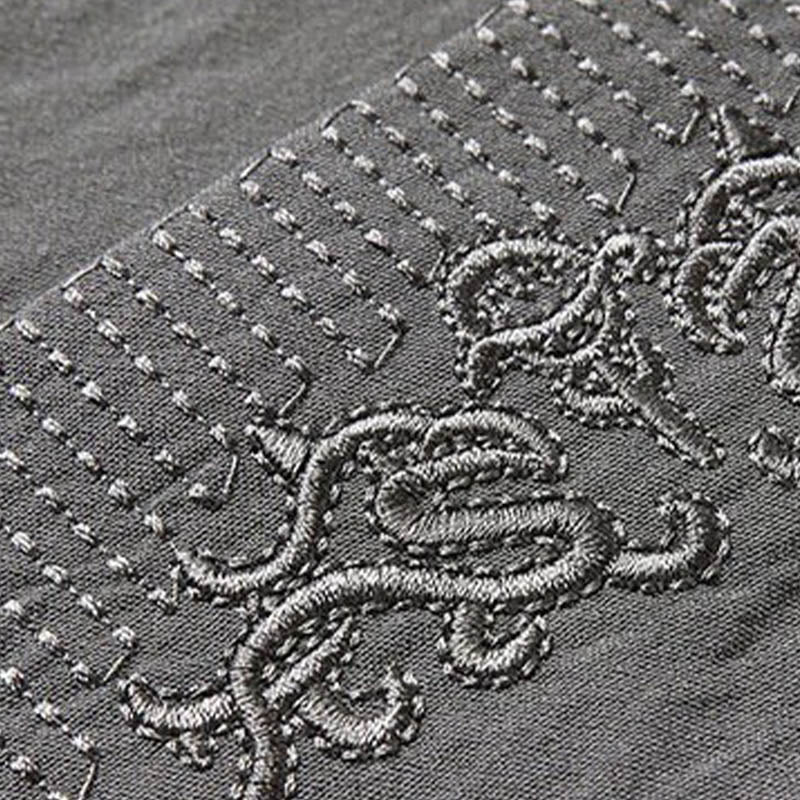 Buddha Stones 2 pezzi semplice Tang Suit uomo Frog-Bottone manica lunga camicia pantaloni set - image 6