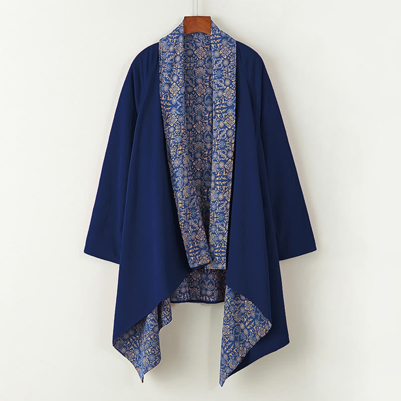 Cappotto doppiopetto in cotone di media lunghezza da uomo Buddha Stones Fall - SteelBlue - US/UK/AU38, EU48 (XL) - image 0