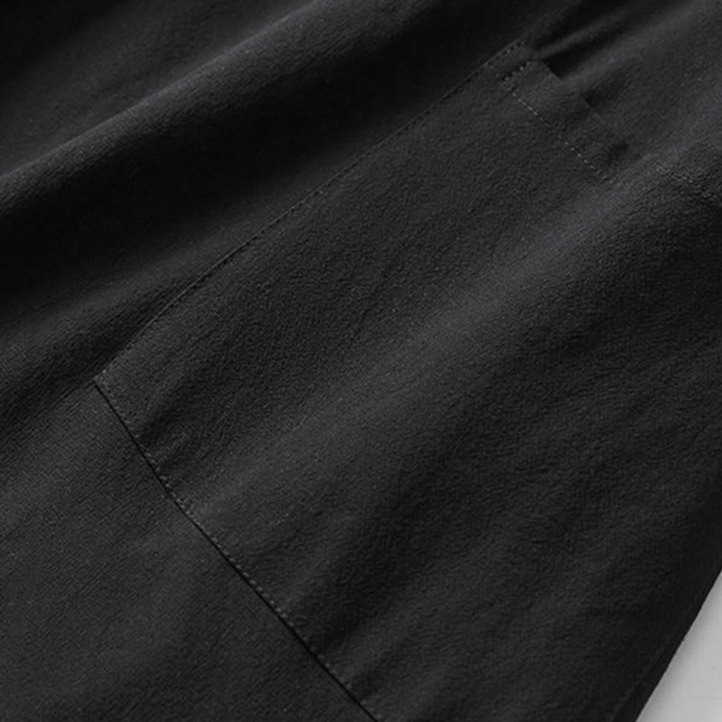 Cappotto doppiopetto in cotone di media lunghezza da uomo Buddha Stones Fall - image 15