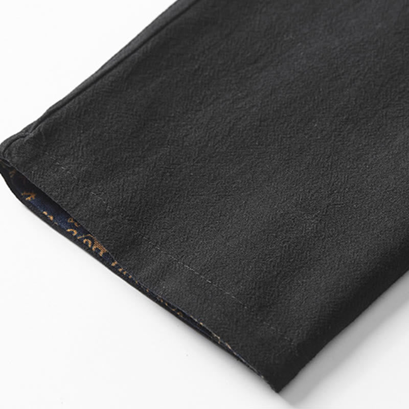 Cappotto doppiopetto in cotone di media lunghezza da uomo Buddha Stones Fall - image 14