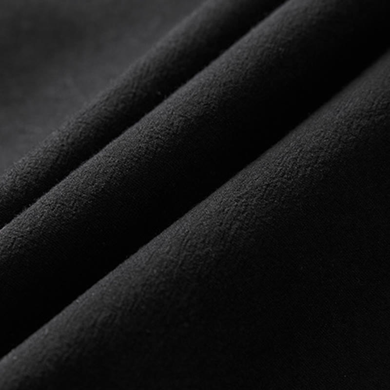 Cappotto doppiopetto in cotone di media lunghezza da uomo Buddha Stones Fall