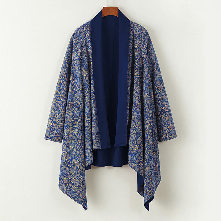 Cappotto doppiopetto in cotone di media lunghezza da uomo Buddha Stones Fall