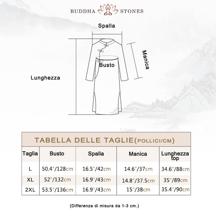 Buddha Stones 2 pezzi design semplice Zen Tai Chi Meditazione Abbigliamento cotone lino Top Pantaloni Set da donna - image 5
