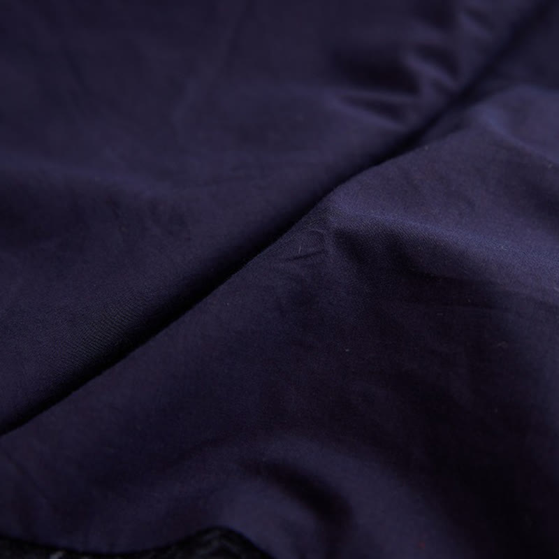 Buddha Stones Vintage Autunno Inverno Cinese Rana-Bottone Tang Suit Uomo Drago Jacquard Vestaglia Con Tasche - image 13