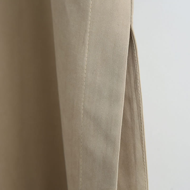 Buddha Stones Autunno Tinta Unita Cinese Rana-Bottone Cotone Uomo Tang Suit Vestaglia - image 18