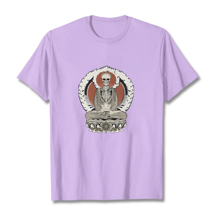 Maglietta con motivo a scheletro Buddha Stones - Prugna - 2XL - image 17