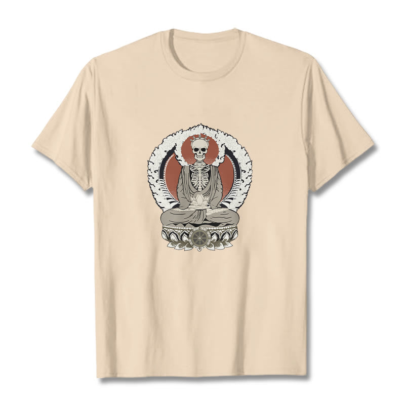 Maglietta con motivo a scheletro Buddha Stones - Biscotto - 2XL - image 9
