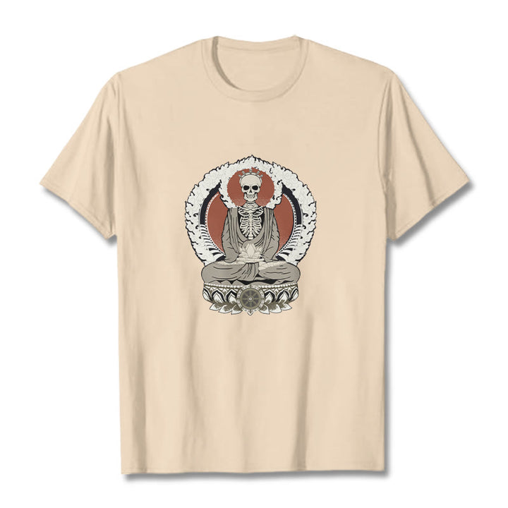 Maglietta con motivo a scheletro Buddha Stones - Biscotto - 2XL - image 9
