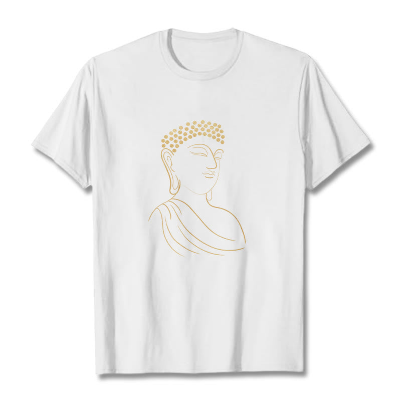 Maglietta con motivo Buddha Stones Mediting Buddha - Bianco - 2XL - image 6