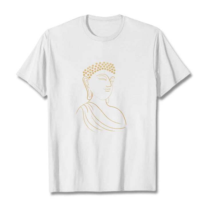 Maglietta con motivo Buddha Stones Mediting Buddha - Bianco - 2XL - image 6