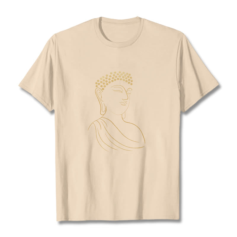 Maglietta con motivo Buddha Stones Mediting Buddha - Biscotto - 2XL - image 9