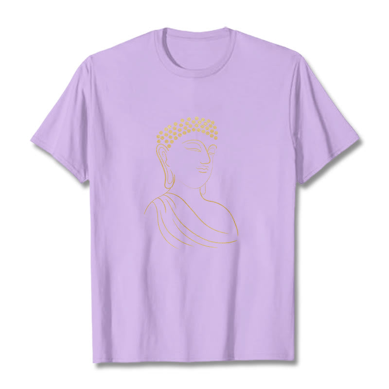 Maglietta con motivo Buddha Stones Mediting Buddha - Prugna - 2XL - image 17