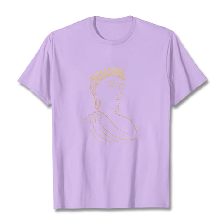 Maglietta con motivo Buddha Stones Mediting Buddha - Prugna - 2XL - image 17