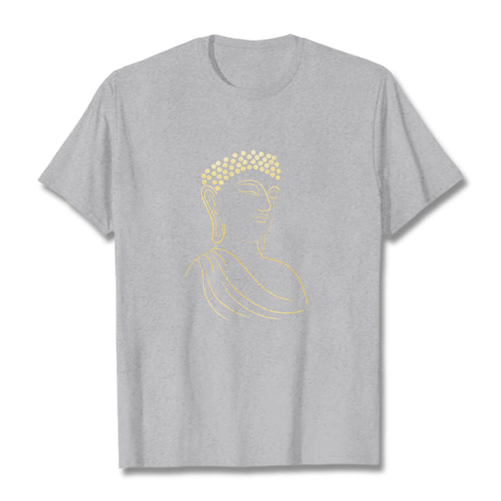Maglietta con motivo Buddha Stones Mediting Buddha - Grigio chiaro - 2XL - image 20