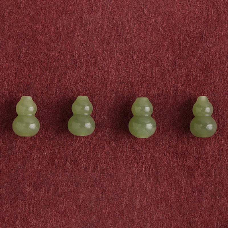 Buddha Stones Hetian naturale giada zucca protezione fortuna braccialetto intrecciato cavigliera