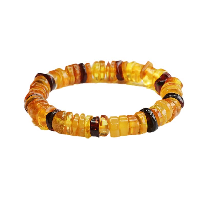 Braccialetto Buddha Stones Ambra Peace Buckle Confidence