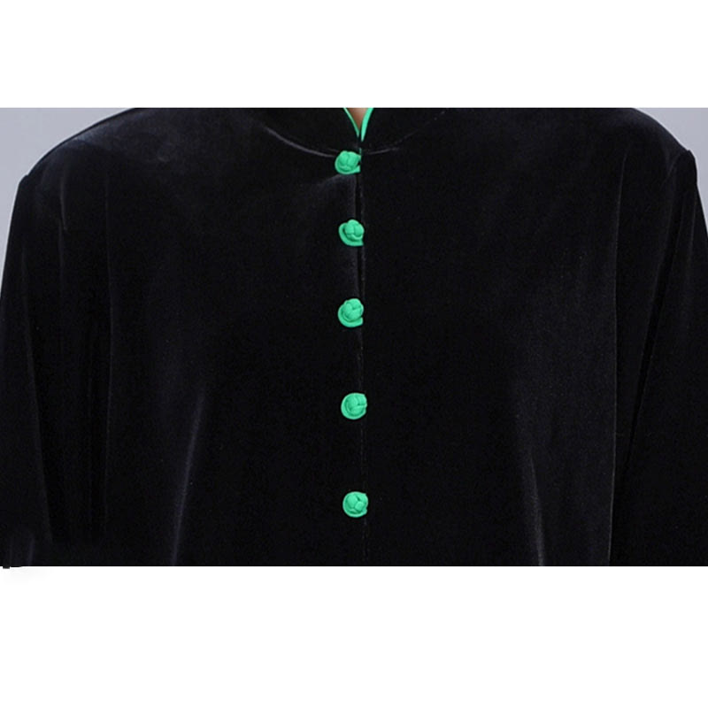 Buddha Stones 2 pezzi autunno inverno Tai Chi Meditazione Qigong Zen Pratica Unisex Velour Peluche Set di abbigliamento - image 3