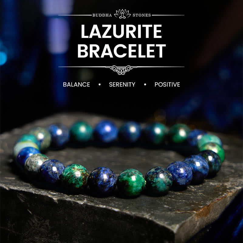Bracciale Buddha Stones Lazurite Lapislazzuli Serenity - Lazurite (circonferenza del polso: 14-15 cm) - image 0