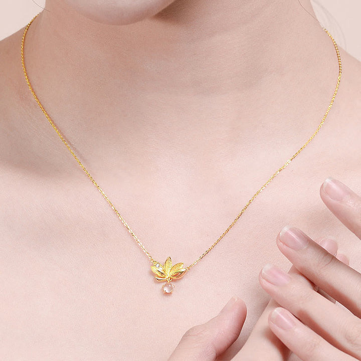 Buddha Stones 925 Sterling Silver Lotus Tieni lontani gli spiriti maligni Collana Pendente - image 4