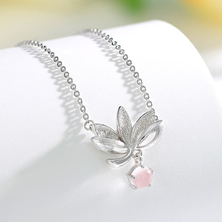 Buddha Stones 925 Sterling Silver Lotus Tieni lontani gli spiriti maligni Collana Pendente - image 9