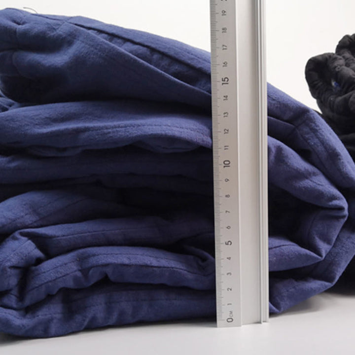 Pantaloni da uomo in pile di cotone con coulisse e tasche, modello Buddha Stones Winter Solid